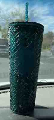 Starbucks 24oz Dark Green Christmas Holiday 2021 Studded Tumbler Cold Cup New - Sold on eBay Nov 05, 2021 for $40.00