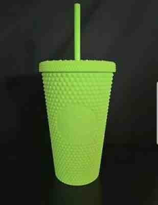 Starbucks Neon Green Fall 2021 Tumbler Grande 16 oz. Studded Cold Cup. In Hand! - Sold on eBay Aug 27, 2021 for $39.99