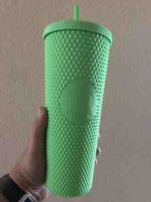 NEW Starbucks LIMITED EDITION 24 oz Frosted Greenï¿¼ Studded Tumbler Cup. - Sold on eBay Oct 25, 2021 for $39.99