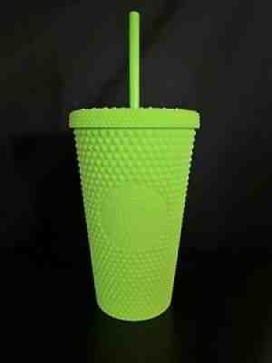NEW Starbucks Neon Green Tumbler Fall 2021 Grande Studded LIMITED EDITIONð??? - Sold on eBay Sep 02, 2021 for $38.00