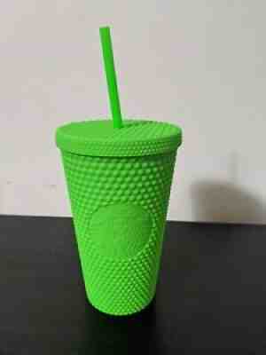 Fall 2021 Starbucks Neon Green Studded 16 Oz Grande Cold Cup Tumbler FREE SHIP - Sold on eBay Sep 14, 2021 for $38.00