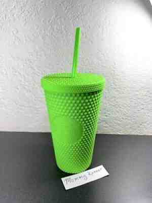 Fall 2021 Grande Starbucks Neon Green Studded 16 Oz Cold Cup Tumbler BRAND NEW! - Sold on eBay Aug 30, 2021 for $37.95