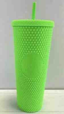 Starbucks 2021 Studded Holiday Tumbler, 24oz - Matte Neon Green Brand New - Sold on eBay Sep 17, 2021 for $35.99