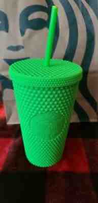 Starbucks Neon Green Diamond Tumbler 2021 Grande 16 Oz Studded Cold Cup Seahawks - Sold on eBay Aug 31, 2021 for $35.00