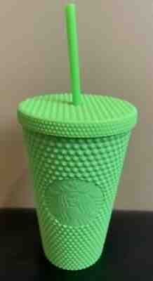 ð??¥Fall 2021 Grande Starbucks Neon Green Studded 16 Oz Grande Cold Cup Tumblerð??¥ - Sold on eBay Oct 14, 2021 for $34.99