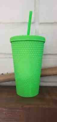 Brand New 2021 Starbucks Neon Green Studded Tumbler - Sold on eBay Sep 02, 2021 for $32.00