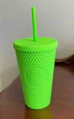 Starbucks Neon Green Tumbler Fall 2021 Grande Studded Cold Cup Brand New - Sold on eBay Sep 25, 2021 for $32.00