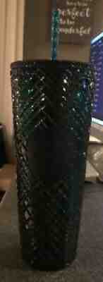 Starbucks Studded Holiday 24oz Tumbler 2021 Dark Green/Blue Christmas New - Sold on eBay Nov 05, 2021 for $32.00