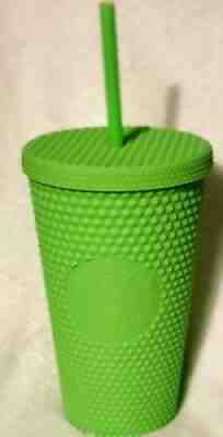 Starbucks Neon Green Tumbler ð?? Fall 2021 ð??Grande Studded Cold Cup BNWT - Sold on eBay Oct 11, 2021 for $29.99