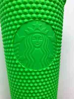 Starbucks Fall 2021 Neon Green Studded Tumbler Grande 16oz NEW - Sold on eBay Oct 05, 2021 for $29.95