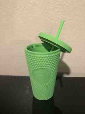 NEW 2021 Starbucks 16oz Fall Studded Neon Green Tumbler - Sold on eBay Sep 01, 2021 for $29.00