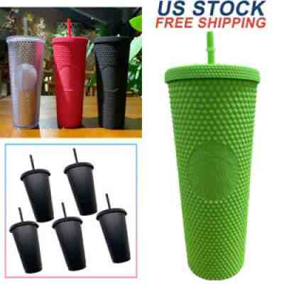 Starbucks 710ml/24oz 2021 Tumbler Bling Diamond Studded Straw Cold Cup IN STOCK - Sold on eBay Nov 05, 2021 for $6.99