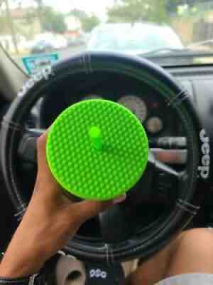 Starbucks Fall 2021 Neon Green 16oz Studded Bling Soft Touch Cold Cup Grande - Sold on eBay Oct 03, 2021 for $26.00