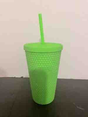 Starbucks 2021 Fall Neon Green Studded Grande Tumbler - Sold on eBay Nov 08, 2021 for $25.00