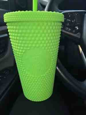 NEW Starbucks Neon Green Tumbler Fall 2021 Grande Studded LIMITED EDITIONð??? - Sold on eBay Sep 07, 2021 for $24.50