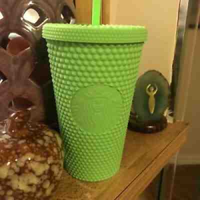 Starbucks Neon Green Studded Tumbler Fall 2021 16 oz Grande Halloween - Sold on eBay Nov 06, 2021 for $24.00