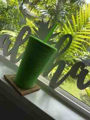 Fall 2021 Starbucks Neon Green Studded 16 Oz Grande Cold Cup Tumbler - Sold on eBay Oct 04, 2021 for $20.90
