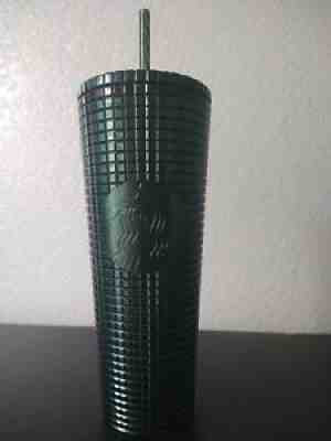NEW Starbucks Christmas Holiday 2021 Green Studded 24 oz. Tumbler - Sold on eBay Nov 14, 2021 for $20.50