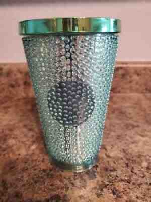 Starbucks 2014 Green Studded Cold Cup Travel Tumbler 16 Oz. Green - Sold on eBay Aug 27, 2021 for $16.70