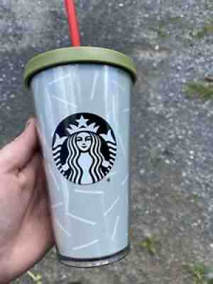 Fall Starbucks Sage Green Studded 16 Oz Grande Cold Cup Tumbler Discontinued - Sold on eBay Sep 24, 2021 for $15.00