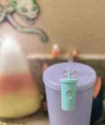 Starbucks mint green studded tumbler cup ornament Keychain coffeeÂ  - Sold on eBay Nov 16, 2021 for $13.00