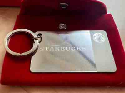NIB Starbucks Sterling Silver 2014 Limited Edition Keychain Gift Card $0 Balance - Sold on eBay Nov 08, 2021 for $120.00