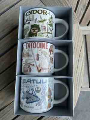 Star Wars Starbucks Been There Series Mug Set Of 3 Tatooine, Batuu & Endor. NEW! - Sold on eBay Nov 08, 2021 for $119.99