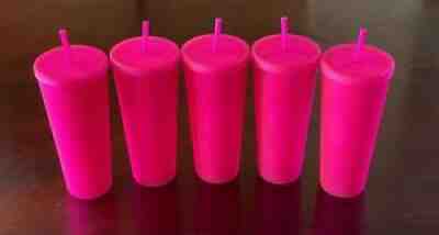 5 New Starbucks Matte Pink Venti Tumbler Studded Diamond Cup 24oz Fall 2021 Lot - Sold on eBay Sep 16, 2021 for $119.98
