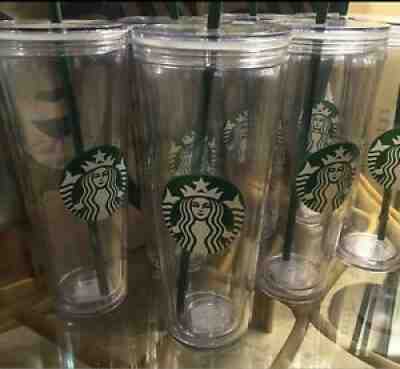 NEW Starbucks Venti Clear Double Wall Acrylic Cold Cups 24oz Tumbler-set Of 6 - Sold on eBay Sep 11, 2021 for $119.00