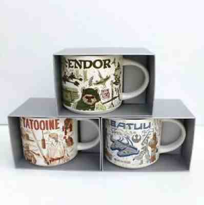 Starbucks Star Wars Disney Been There Series Set of 3 Endor Tatooine Batuu Cups - Sold on eBay Sep 25, 2021 for $116.96