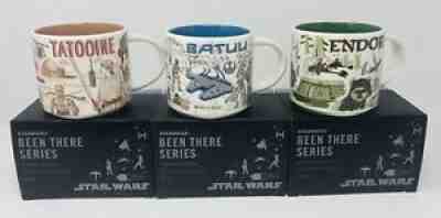 Disney Star Wars Starbucks Been There Series Mug Set Of 3 Tatooine, Batuu, Endor - Sold on eBay Sep 30, 2021 for $116.00