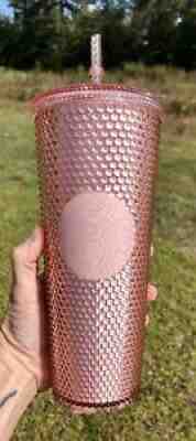 Starbucks Korea Cherry Blossom Pale Rose Studded Cold Cup Venti Pink BNWT - Sold on eBay Oct 16, 2021 for $114.99
