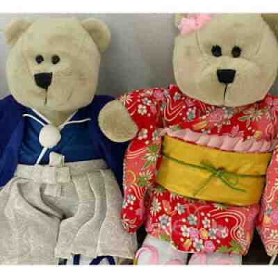 Starbucks Coffee Japan Bearista Bear Kimono Version Dolls Set 2019 - Sold on eBay Nov 09, 2021 for $114.98