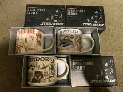 â??NEW Star Wars Starbucks Been There Series Mug Set Of 3 Tatooine Batuu & Endor â?? - Sold on eBay Sep 19, 2021 for $110.00