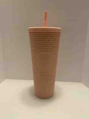 Starbucks Venti Tumbler Studded Matte Pink Diamond Rubberized Cold Cup 24oz - Sold on eBay Oct 29, 2021 for $110.00