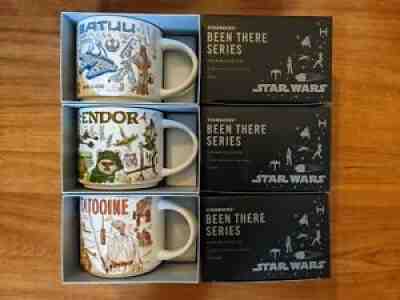 NEW -Star Wars Starbucks Been There Series Mug Set Of 3 Tatooine, Batuu & Endor - Sold on eBay Oct 27, 2021 for $109.00