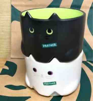 Starbucks Halloween 2020 Stacking Mug Cup Black & White Cat SET - Sold on eBay Sep 17, 2021 for $108.47