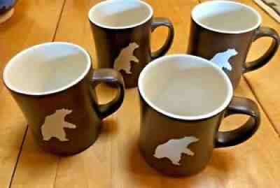Set of 4 Starbucks 2010 Brown Bear Organic Yukon Blend Coffee Cup Mug 16oz - Sold on eBay Nov 13, 2021 for $108.00