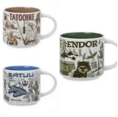NEW Star Wars Starbucks Been There Series Mug Set Of 3 Tatooine, Batuu & Endor - Sold on eBay Sep 04, 2021 for $100.00