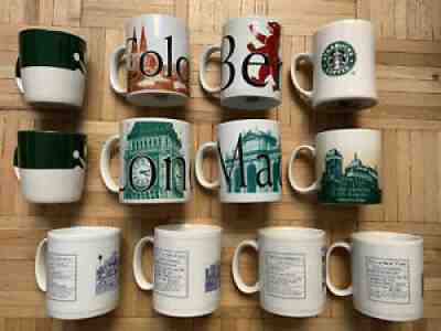 Lot 12 Excellent Starbucks City Coffee Mugs 2006-2018 Barista Collector Seriesâ??
