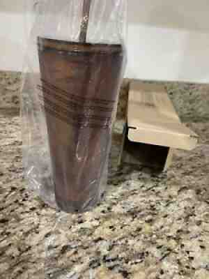 Starbucks Soft Touch Tumbler Pikes Place Amber Siren Mermaid Amber Copper 24oz - Sold on eBay Nov 19, 2021 for $180.00