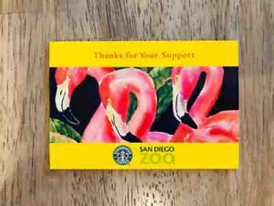 STARBUCKS GIFT CARD SAN DIEGO ZOO FLAMINGOS 2003 W/SLEEVE.