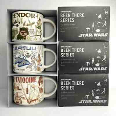 Star Wars Starbucks Been There Series Mug Set of 3 Tatooine, Batuu & Endor New - Sold on eBay Nov 22, 2021 for $149.90