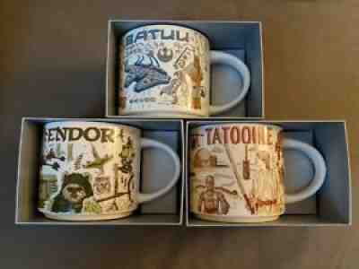 [Set of 3] Star Wars Starbucks Been There Series Mug Tatooine, Batuu & Endor - Sold on eBay Nov 20, 2021 for $134.95