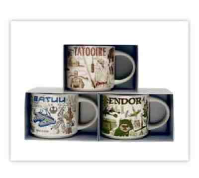 Star Wars Starbucks Been There Series Mug Set Of 3 Tatooine Batuu Endor NEW - Sold on eBay Nov 20, 2021 for $120.00