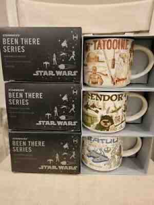 NEW Star Wars Starbucks Been There Series Mug Set Of 3 Tatooine, Batuu & Endor - Sold on eBay Nov 19, 2021 for $119.99
