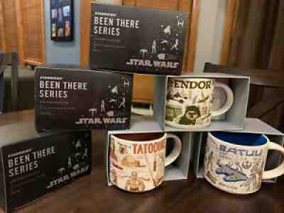Star Wars Starbucks Been There Series Mug Set 3 Tatooine Endor Batuu NEW Disney - Sold on eBay Nov 21, 2021 for $112.50
