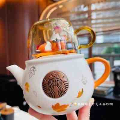New Starbucks 2021 China Autumn Forest Teapot And Glass Cup Set - Sold on eBay Nov 18, 2021 for $104.99