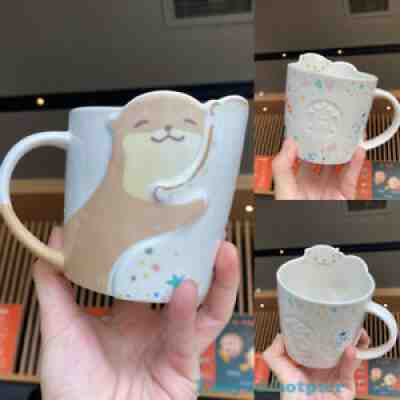 Starbucks 2020 Chinese Valentine's Day Sloth Hug 14oz Mug Water Cup Ceramic Mug - Sold on eBay Nov 20, 2021 for $102.99