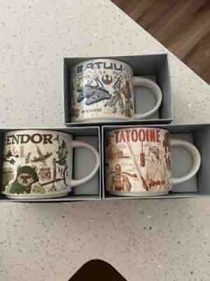 Starbucks Star Wars Been There series mug set Tatooine Batuu Endor coffee mug - Sold on eBay Oct 02, 2021 for $100.00